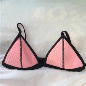 Light Pink Mesh Bikini Top